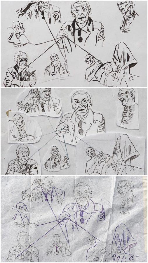 Study of grandpa collage
